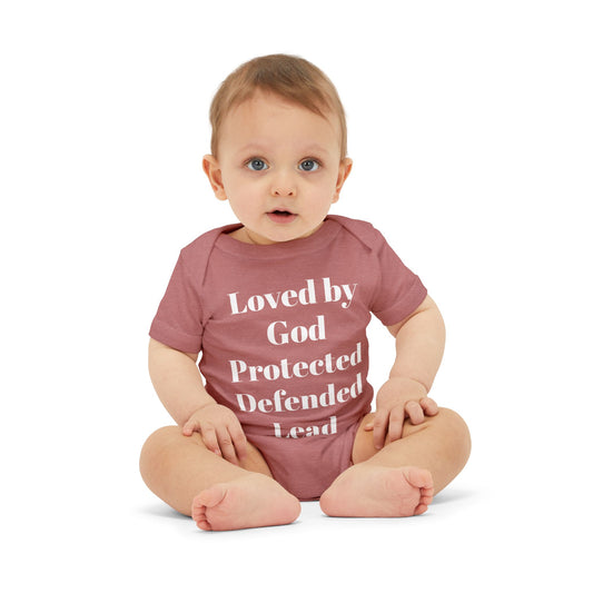 God's Love Infant Jersey One Piece - Inspirational Baby Bodysuit