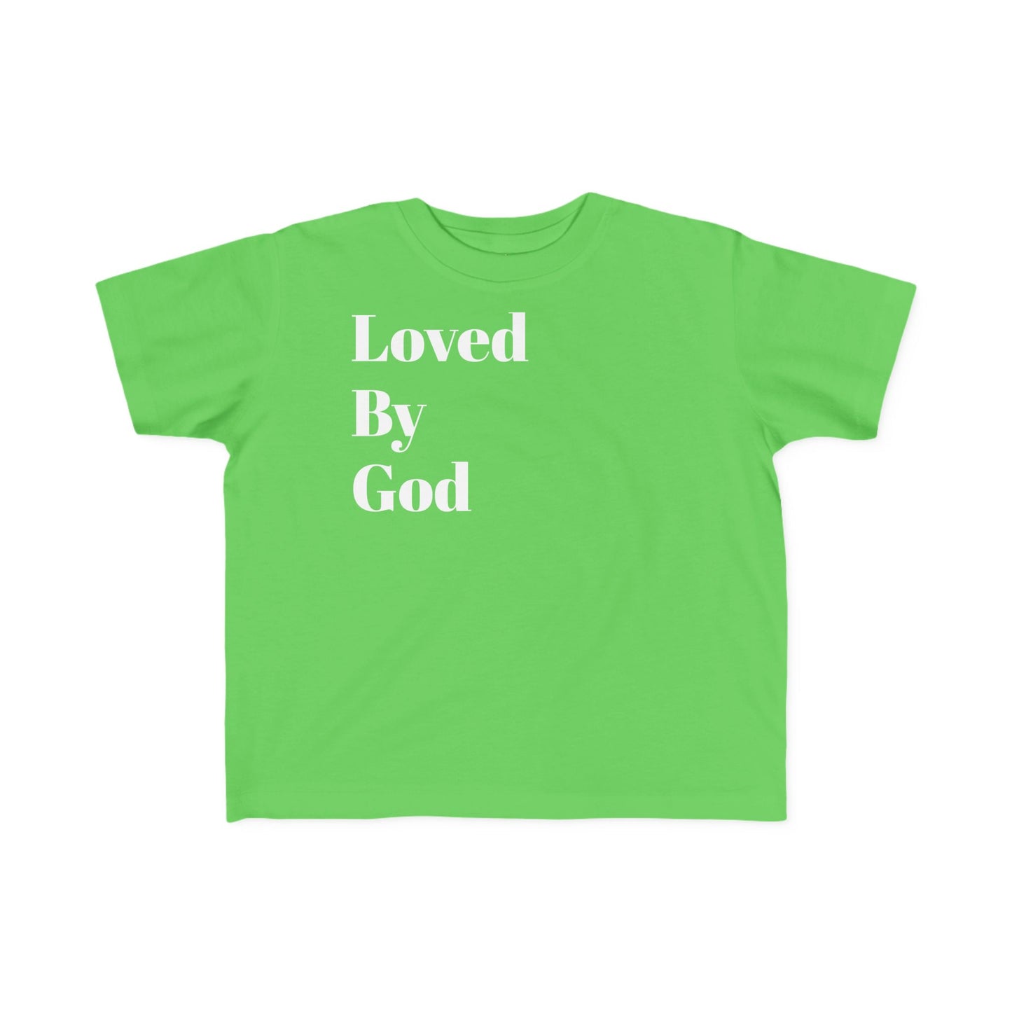 Toddler's Fine Jersey Tee - Loved By God & Protected Defended Shirt