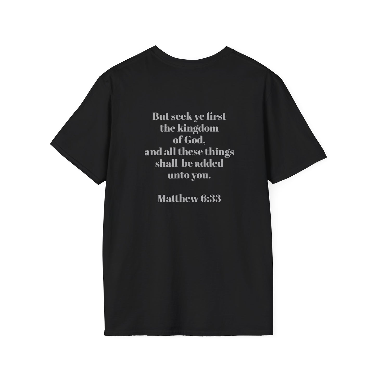 Unisex T-Shirt - "God Knows Your Needs" & Matthew 6:33