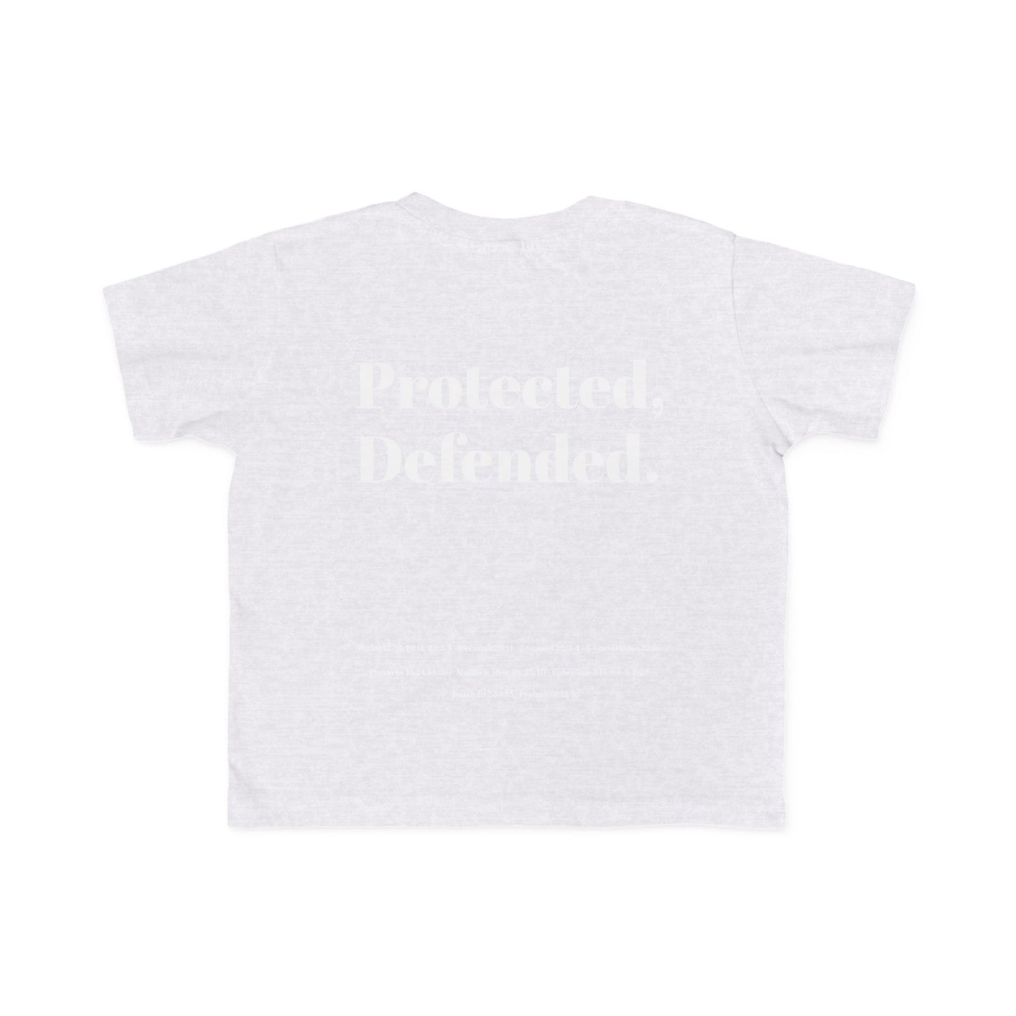 Toddler's Fine Jersey Tee - Loved By God & Protected Defended Shirt