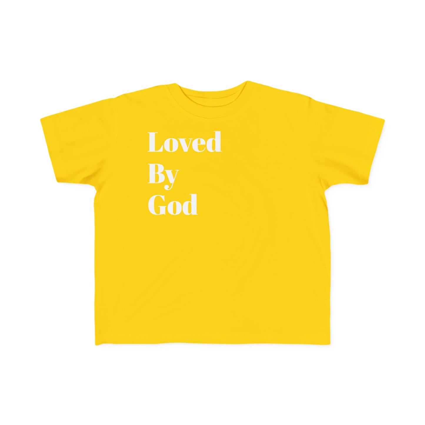 Toddler's Fine Jersey Tee - Loved By God & Protected Defended Shirt