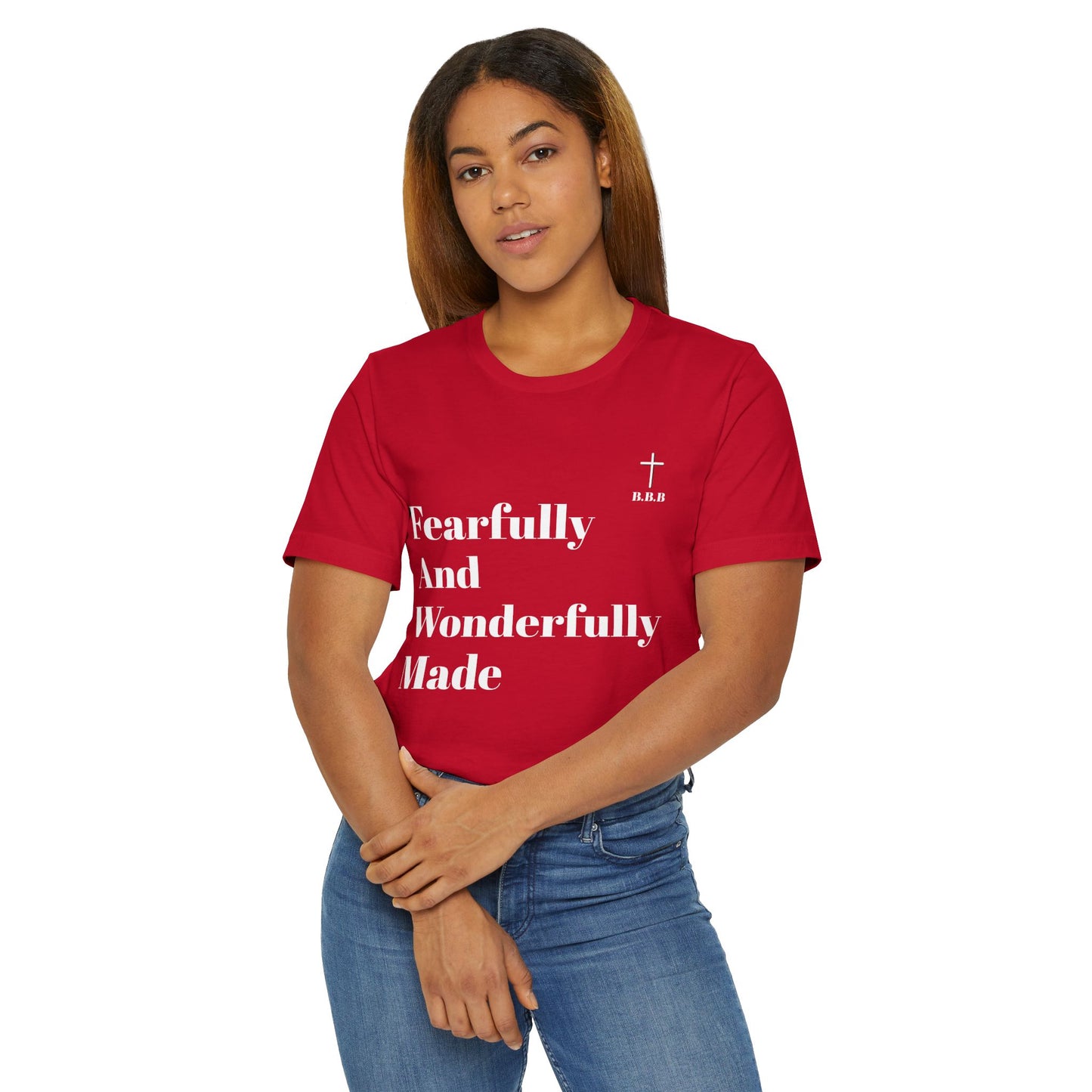 Fearfully and Wonderfully Made Unisex T-Shirt - Inspirational Christian Tee