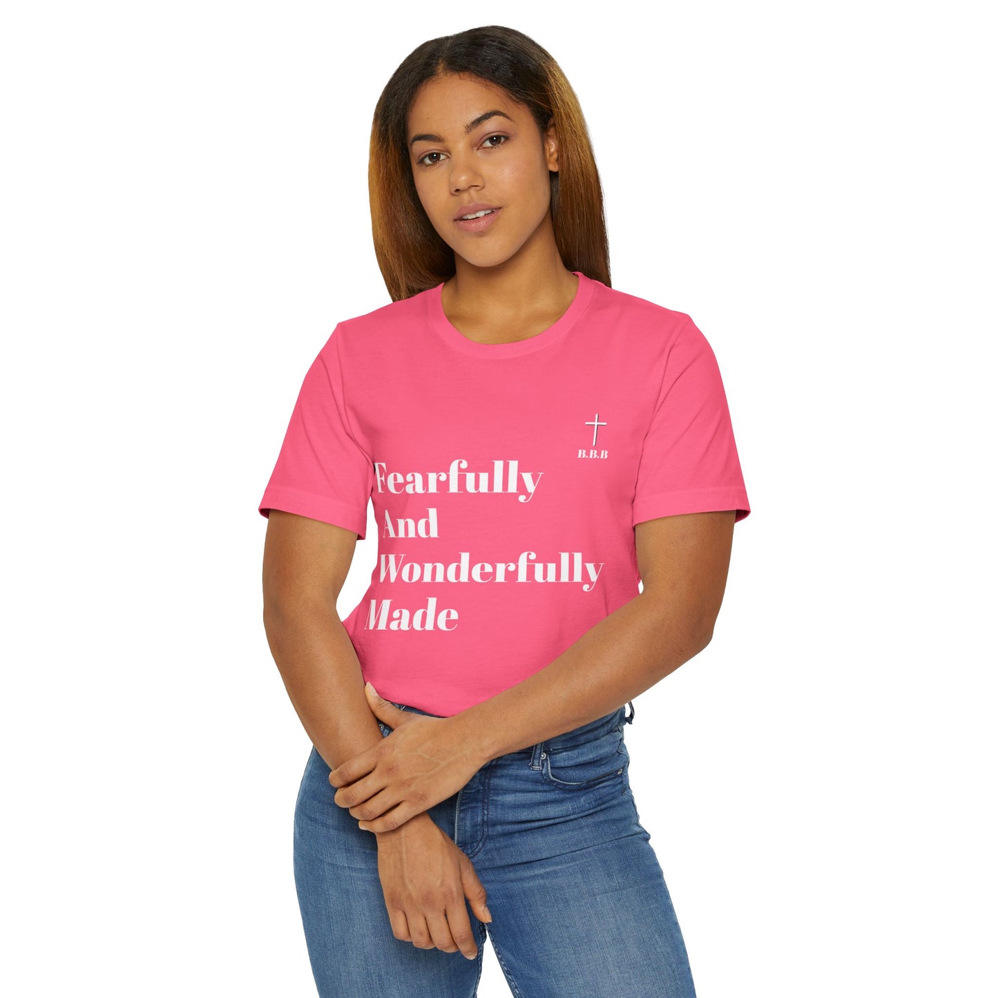 Fearfully and Wonderfully Made Unisex T-Shirt - Inspirational Christian Tee