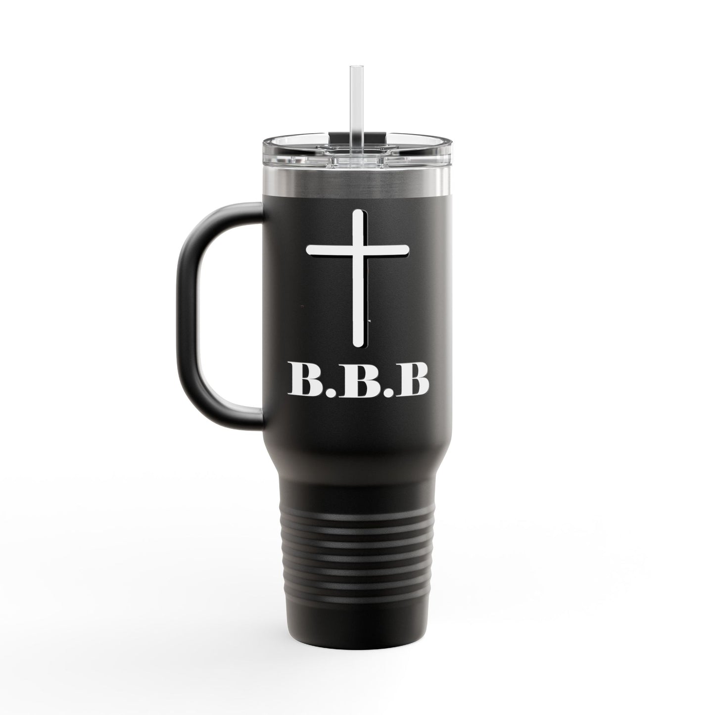 Inspirational Insulated Travel Mug - 40oz, "Bought By Blood, Saved By Grace"