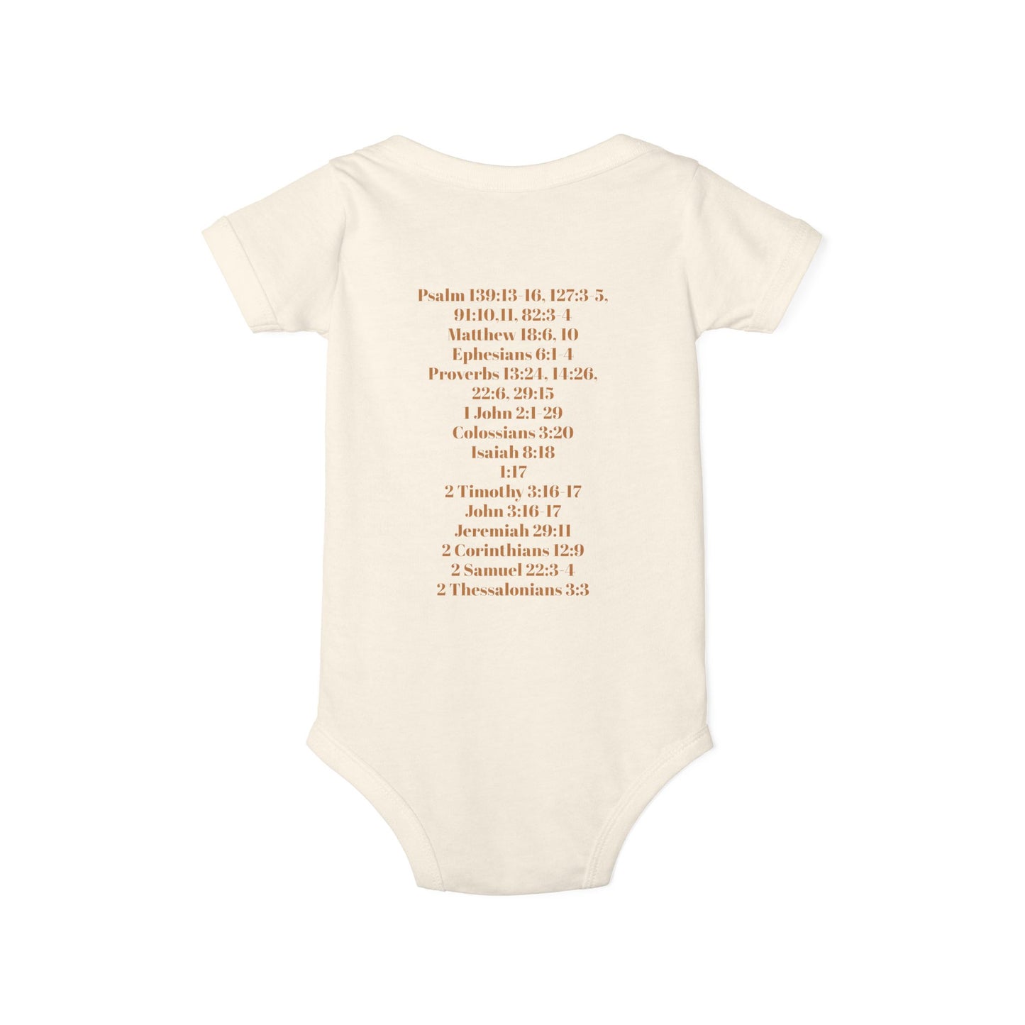 God's Love Infant Jersey One Piece - Inspirational Baby Bodysuit