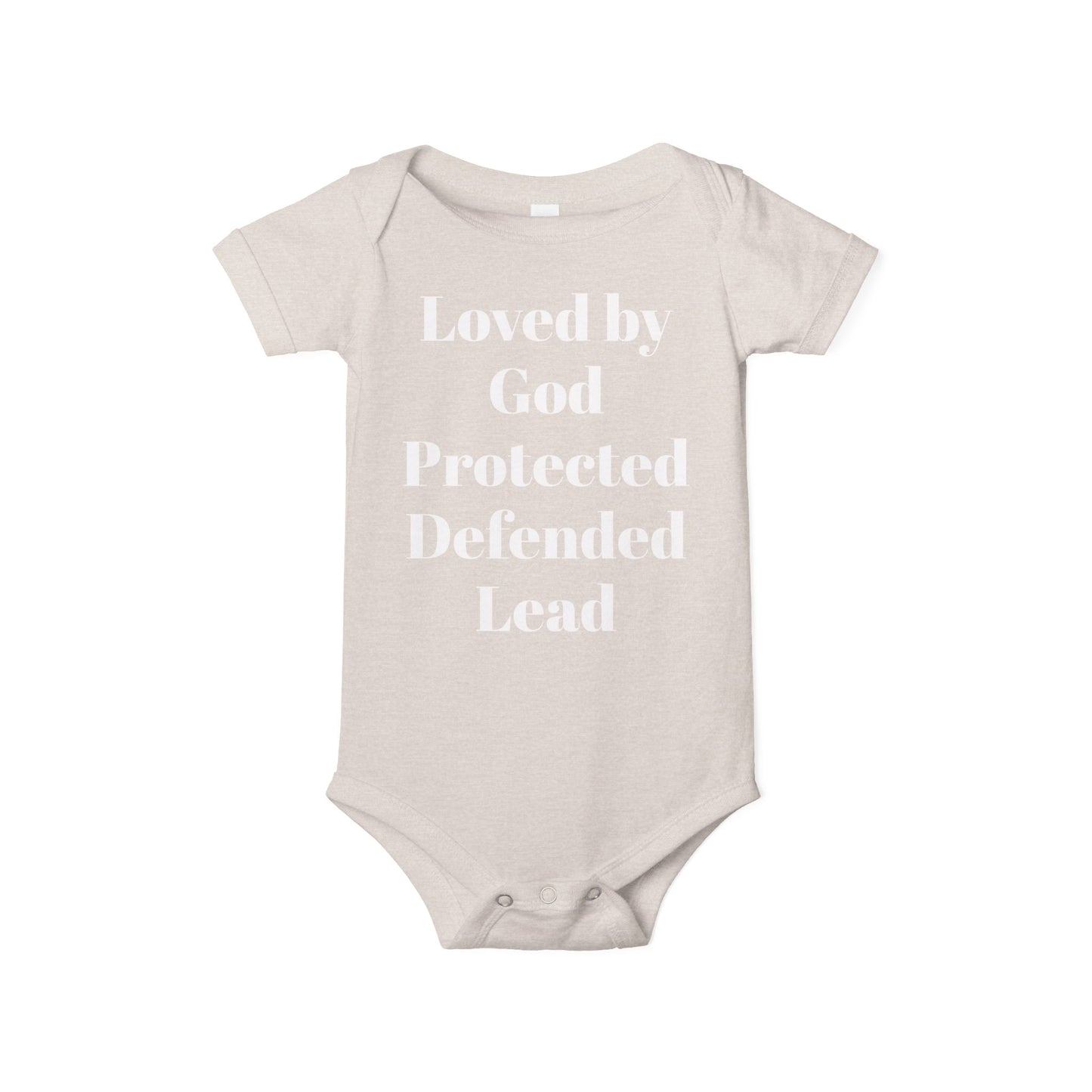 God's Love Infant Jersey One Piece - Inspirational Baby Bodysuit