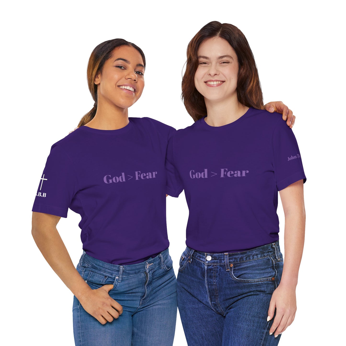 Inspirational Unisex Jersey Tee - 'God > Fear' Jehovah shirt